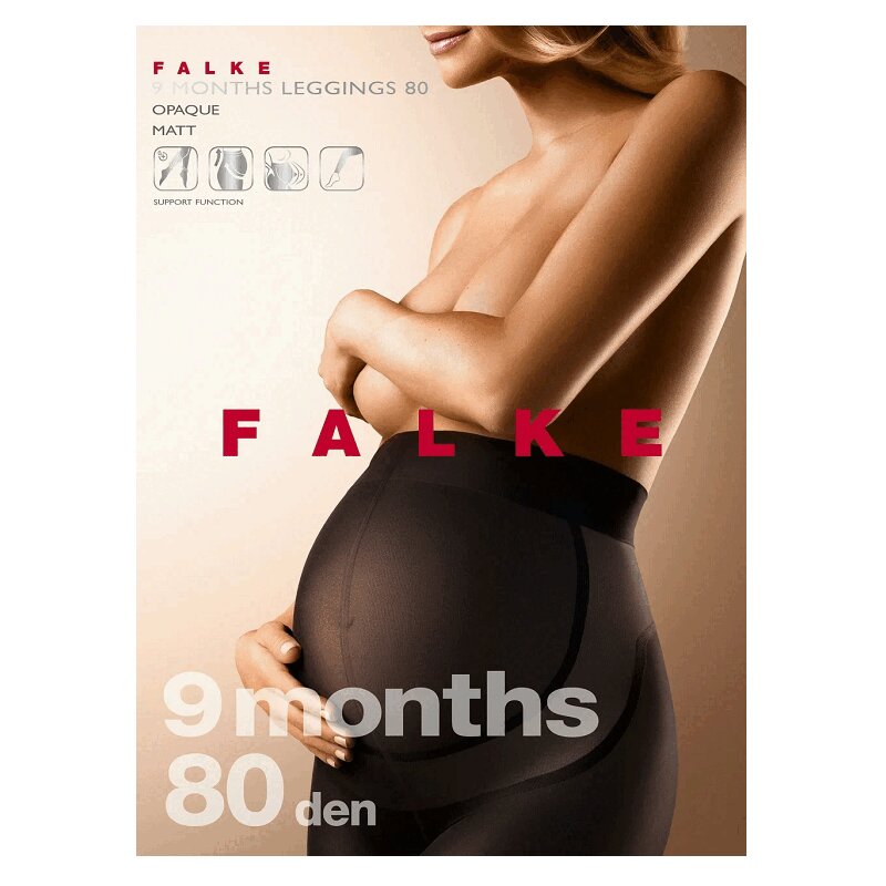 Изображение товара Фальке Леггинсы для беременных 80 den р-р 1 черные комфорт и качество