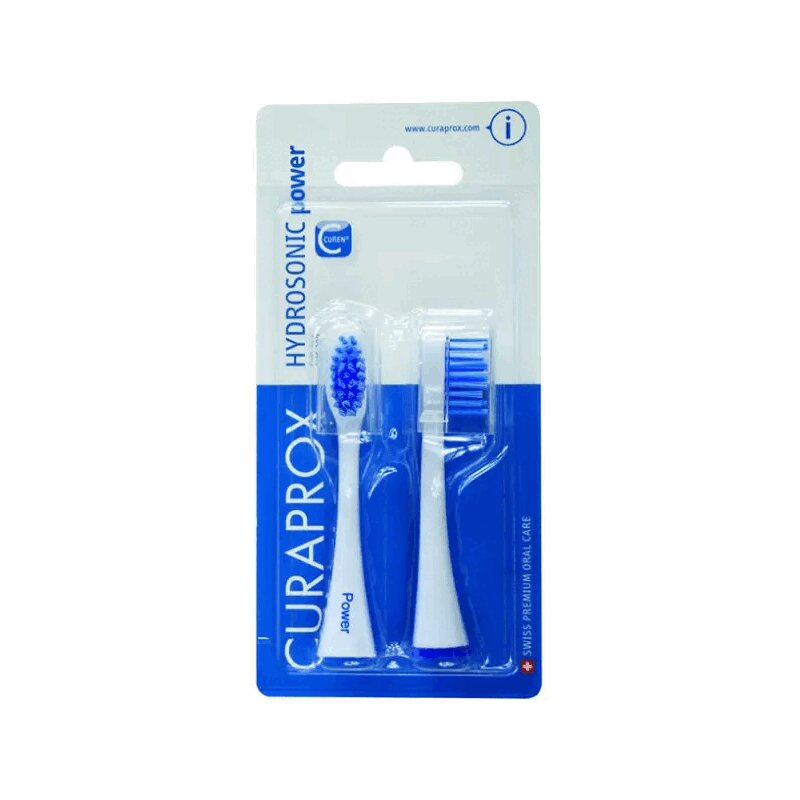 Curaprox Набор насадок Пауэр curaprox набор зубных щеток ultrasoft бирюзовый голубой малиновый