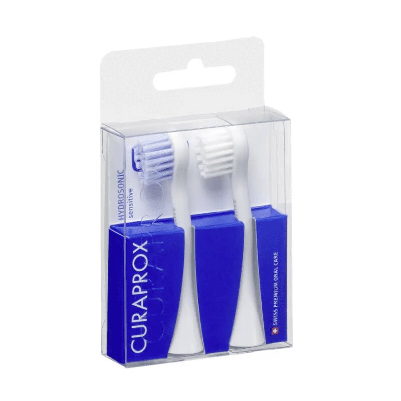 Curaprox CHS Набор насадок Про Сэнситив 2 шт curaprox набор зубных щеток ultrasoft бирюзовый голубой малиновый