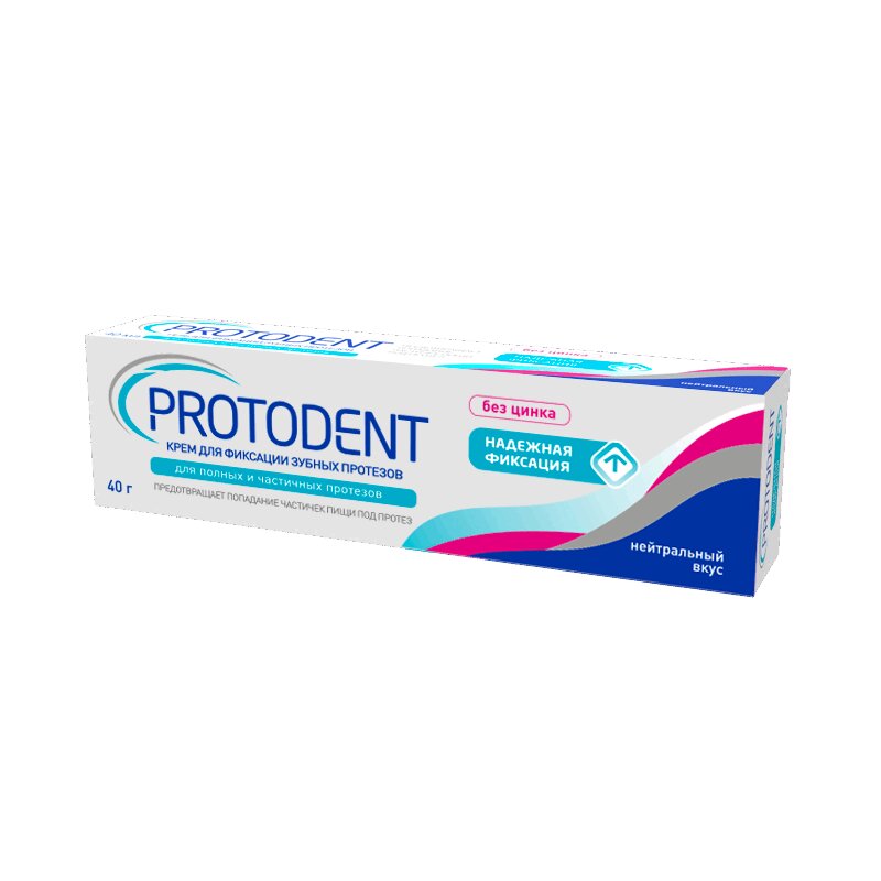 

Protodent крем для фиксации зубных протезов Нейтральный 40 г