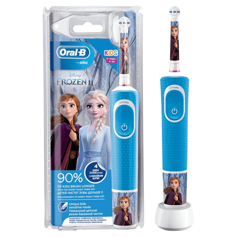 Изображение товара Детская электрическая зубная щетка Oral-B Kids Стейджес Пауэр Холодное сердце 2
