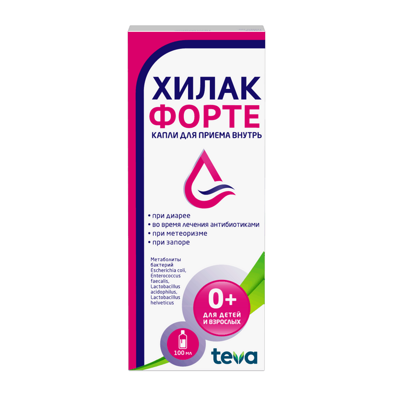 Изображение товара Хилак Форте капли для приема внутрь 100 мл для восстановления микрофлоры кишечника