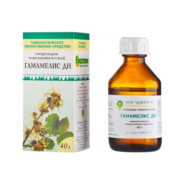Изображение товара Гамамелис ДН оподельдок гомеопатические таблетки 40 г Россия
