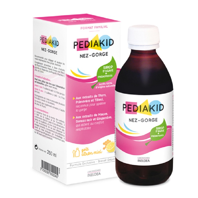 

PEDIAKID Нез-Горж сироп для горла и носа Мед-Лимон 250 мл