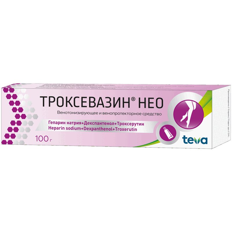Троксевазин Нео гель 100 г 1 шт циннаризин таб 0 025 50 болгария