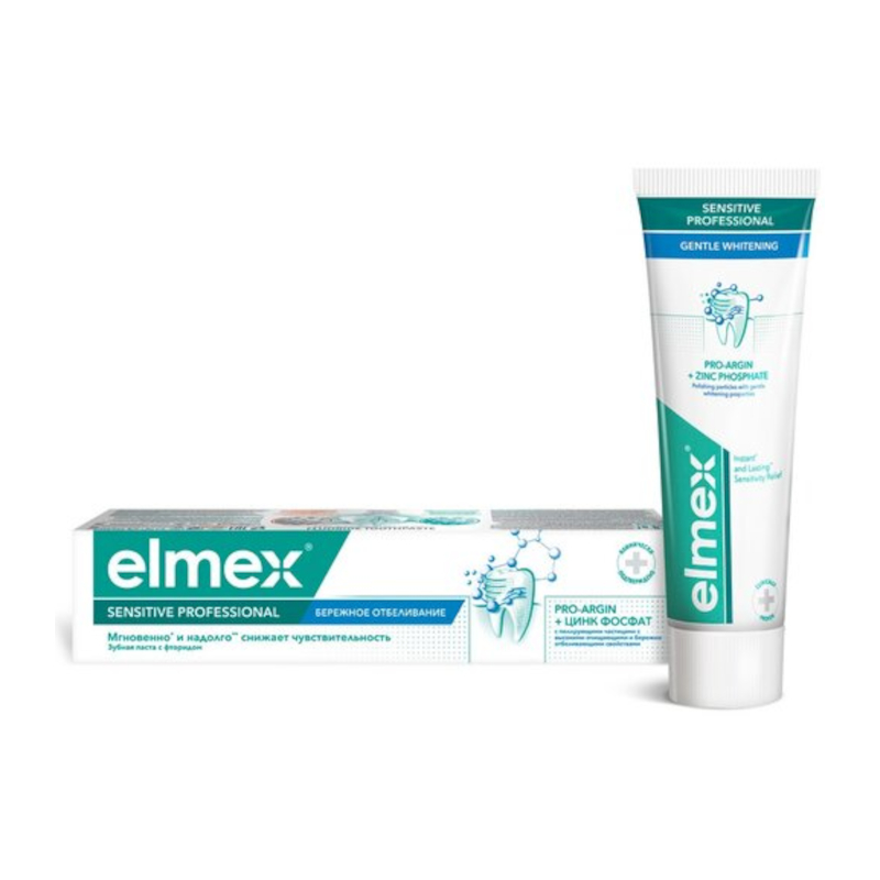 

Elmex Sensitive Professional Бережное отбеливание Зубная паста с фторидом 75 мл