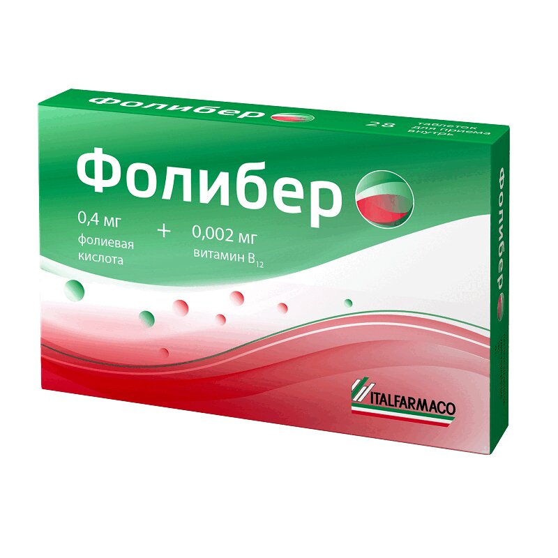 Изображение товара Фолибер поливитамины в таблетках 28 шт для здоровья
