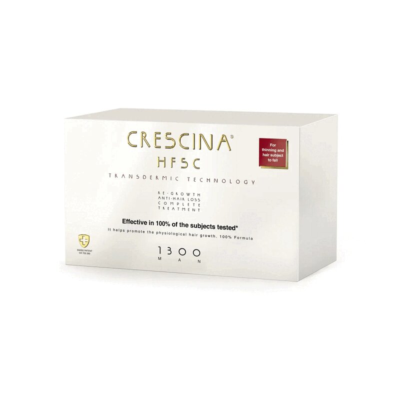 Изображение товара Кресцина Трансдермик Комплекс для мужчин ампулы 20шт для роста и укрепления волос