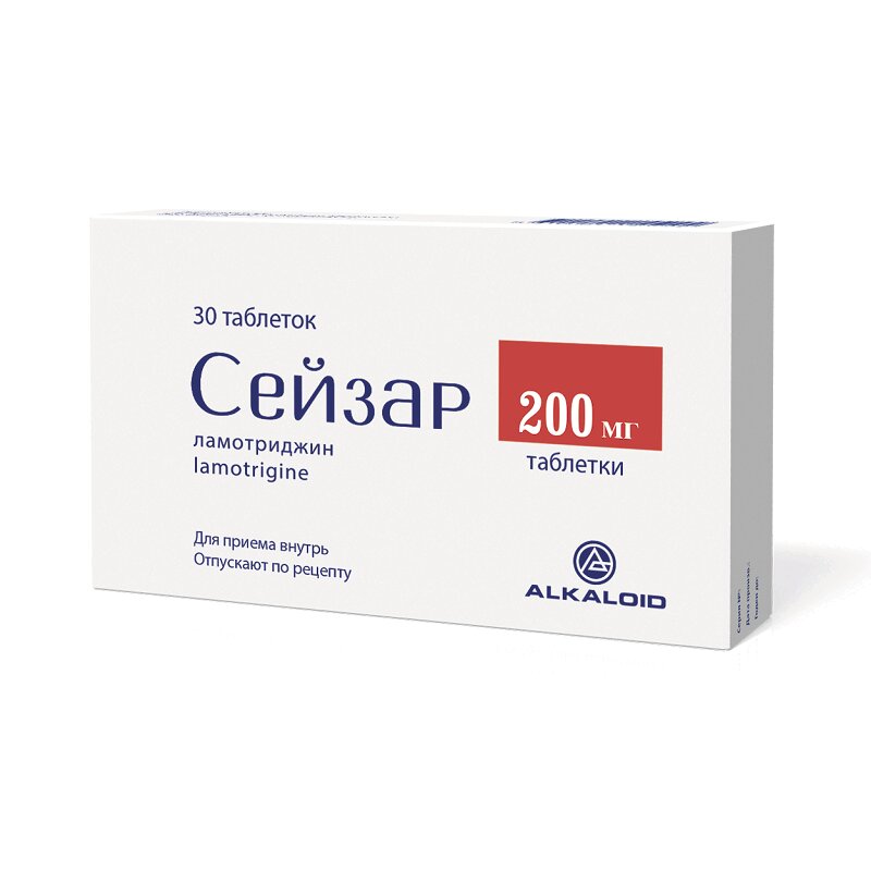 Изображение товара Сейзар 200 мг таблетки для лечения эпилепсии 30 шт