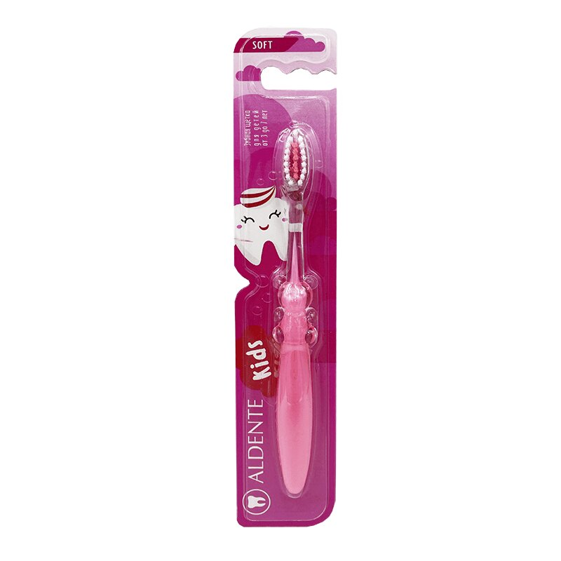 Альденте Кидс Щетка зубная для детей мягкая 3-7лет розовый смайл кэа зубная щетка для детей фиолетовая мягкая
