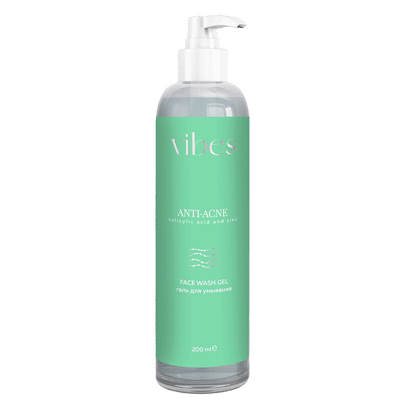Vibes Анти-акне Гель для умывания 200 мл регенерирующий омолаживающий гель крем endocare gel cream