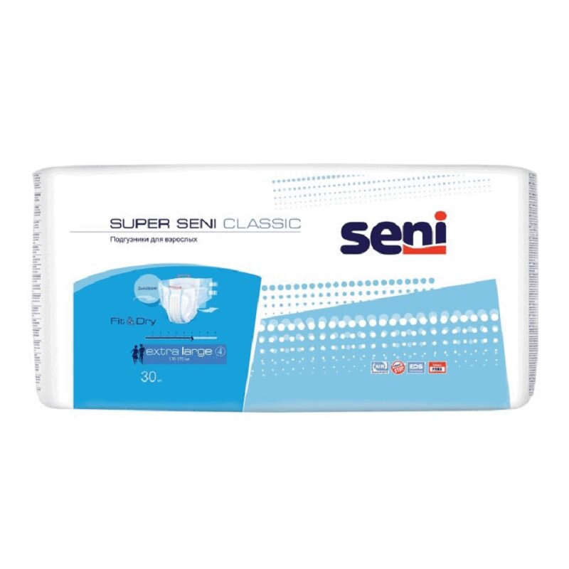 

Seni Супер Классик Подгузники для взрослых р.XL 30 шт