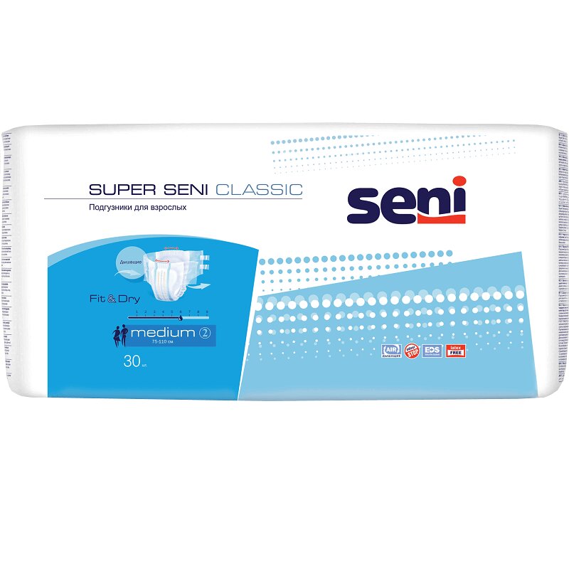 

Seni Супер Классик Подгузники для взрослых р.M 30 шт