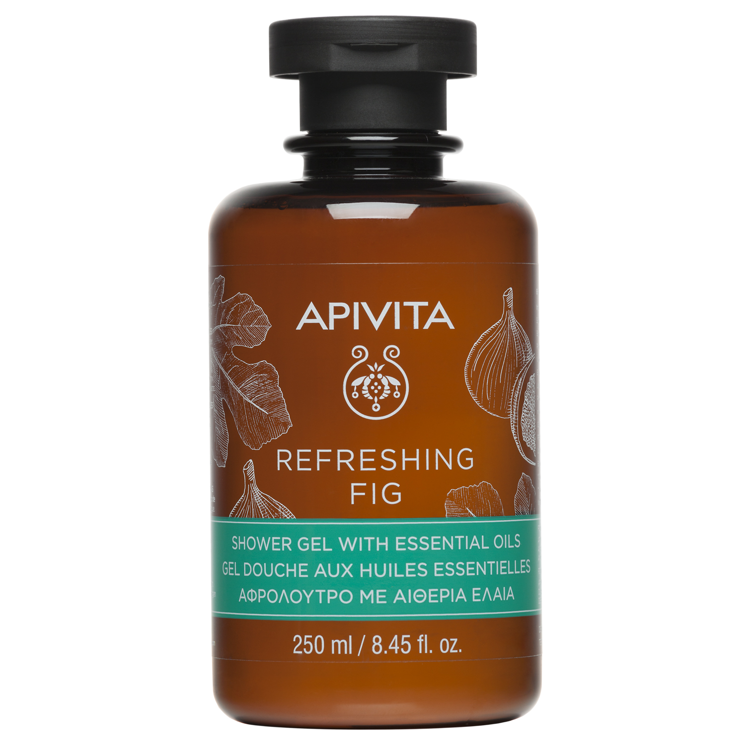 Apivita Гель для душа с эфирными маслами Инжир флакон 250 мл гель для душа с витаминами тропический бриз 60 мл