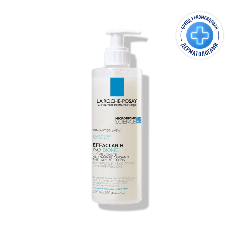 

La Roche-Posay Effaclar H Iso-Biome Крем-гель очищающий успокаивающий для ослабленной кожи 390 мл