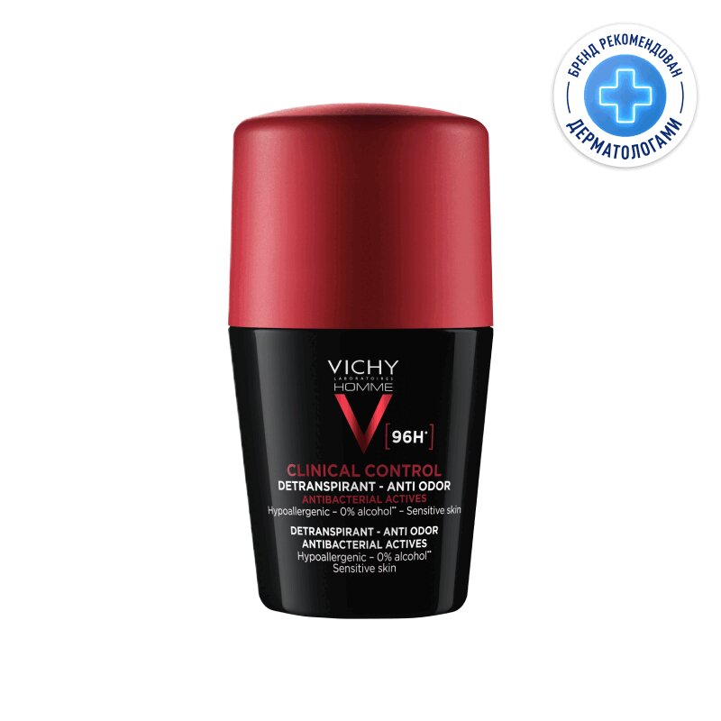 

Vichy Homme Дезодорант-антиперспирант против избыточного потоотделения 96 ч 50 мл