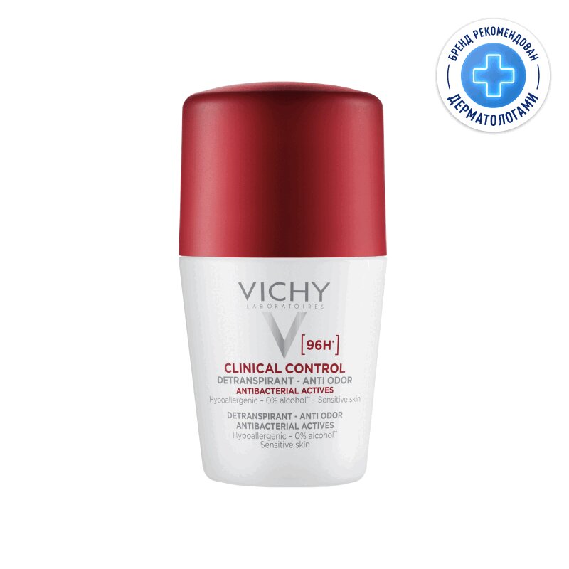 

Vichy Clinical Control Дезодорант-антиперспирант против избыточного потоотделения 96 ч 50 мл