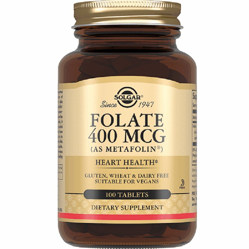 Solgar Фолат (Метафолин) таблетки 400 мкг 100 шт vitime classic folate классик фолат l метилфолат