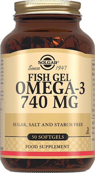Solgar Рыбный жир Омега-3 капсулы 740 мг 50 шт эвалар омега 3 концентрат рыбьего жира