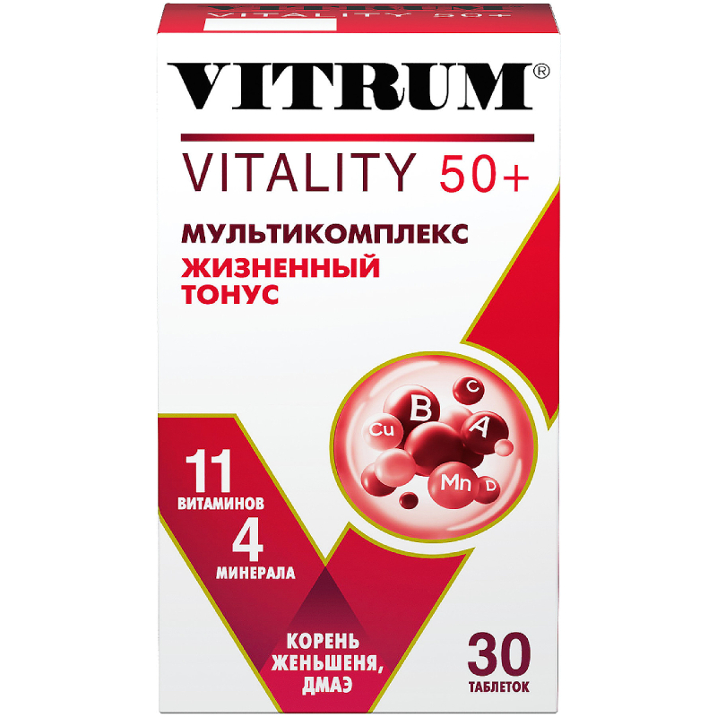 

Витрум Виталити 50+ таблетки 30 шт