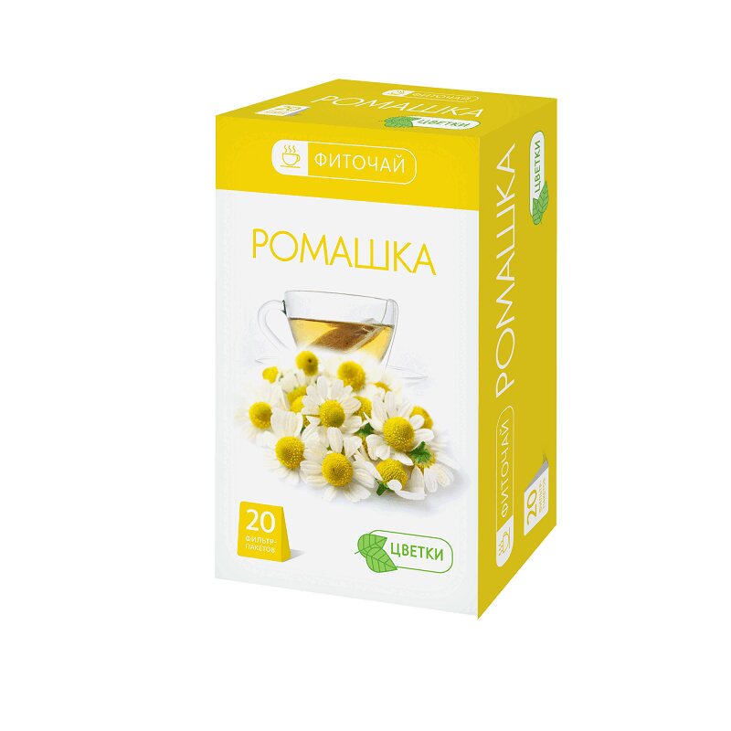 

PL Ромашка фиточай фильтр-пакеты 1,5 г 20 шт