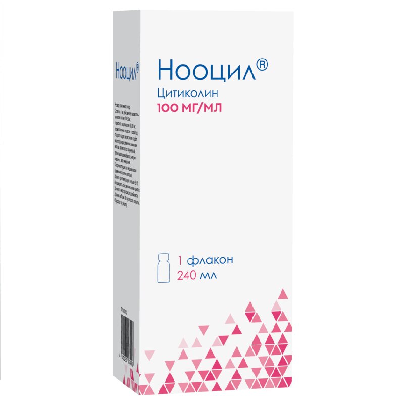 Изображение товара Нооцил 100 мг/мл раствор для внутрь, восстановление мозга, 240 мл