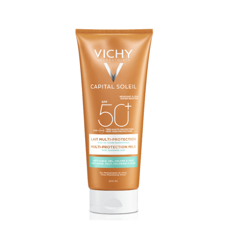 Vichy Капсолей Молочко солнцезащитное SPF50+ 200 мл vichy деркос неоженик шампунь для повышения густоты волос 400 мл