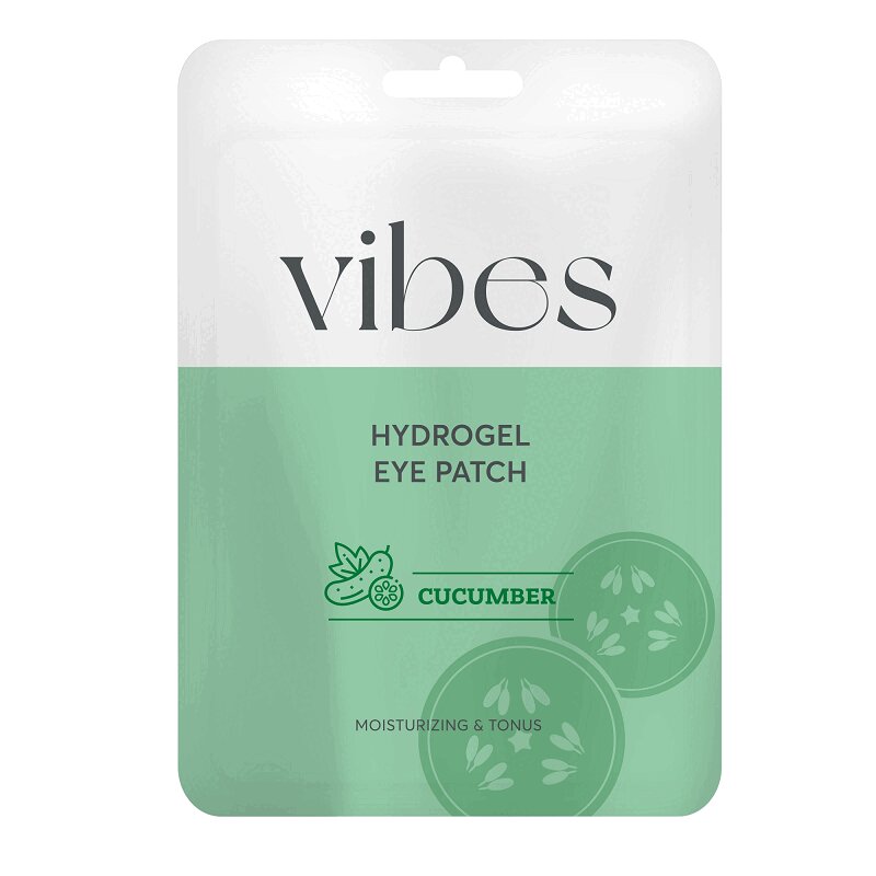 гидрогелевые патчи для глаз с голубой агавой herbal blue agave hydrogel eye patches Vibes Патчи для глаз гидрогелевые Экстракт огурца 2 шт