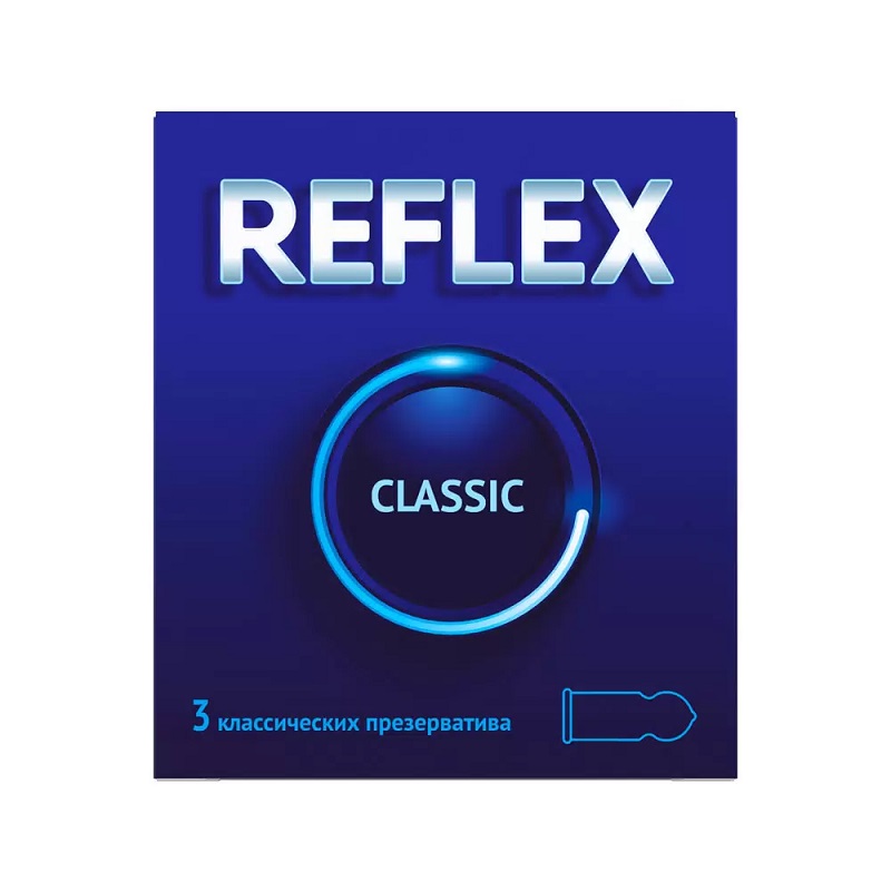 Рефлекс Классик презервативы 3 шт презервативы ребристые viva вива 3шт