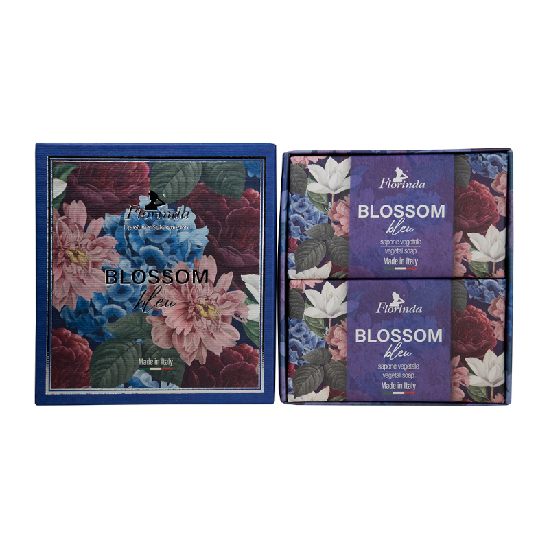 Изображение товара Florinda Мыло туалетное с синими цветами 200 г 2 шт Италия