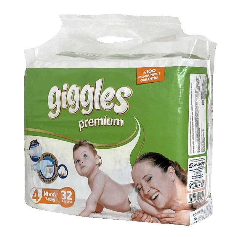 Изображение товара Giggles Premium Maxi Подгузники детские 7-18 кг 32 шт