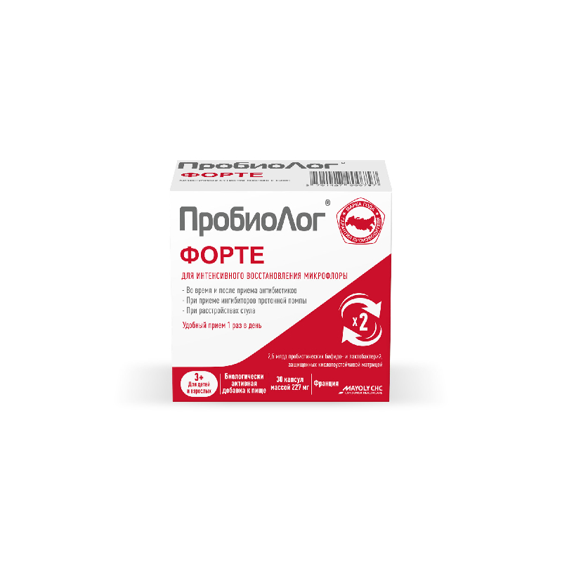 Изображение товара ПробиоЛог Форте капсулы 30 шт - поддержка кишечника иммунитета здоровье