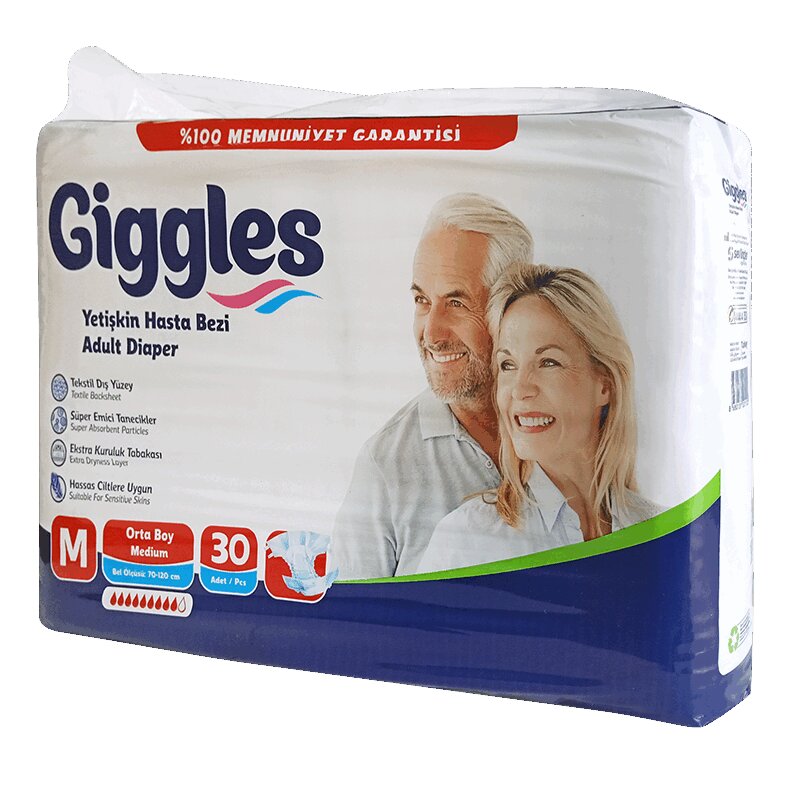 Giggles Подгузники для взрослых р. М 30 шт giggles подгузники для взрослых р l 7 шт