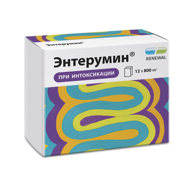 

Энтерумин 800 мг порошок для приготовления суспензии 12 шт