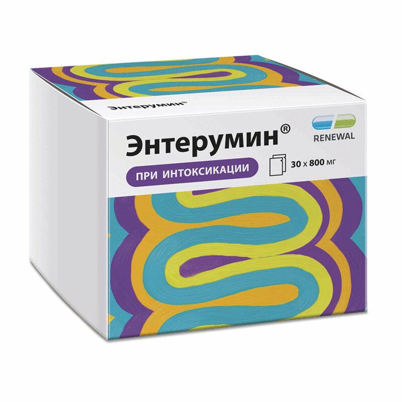 Изображение товара Энтерумин 800 мг порошок для суспензии 30 шт эффективное средство при интоксикациях