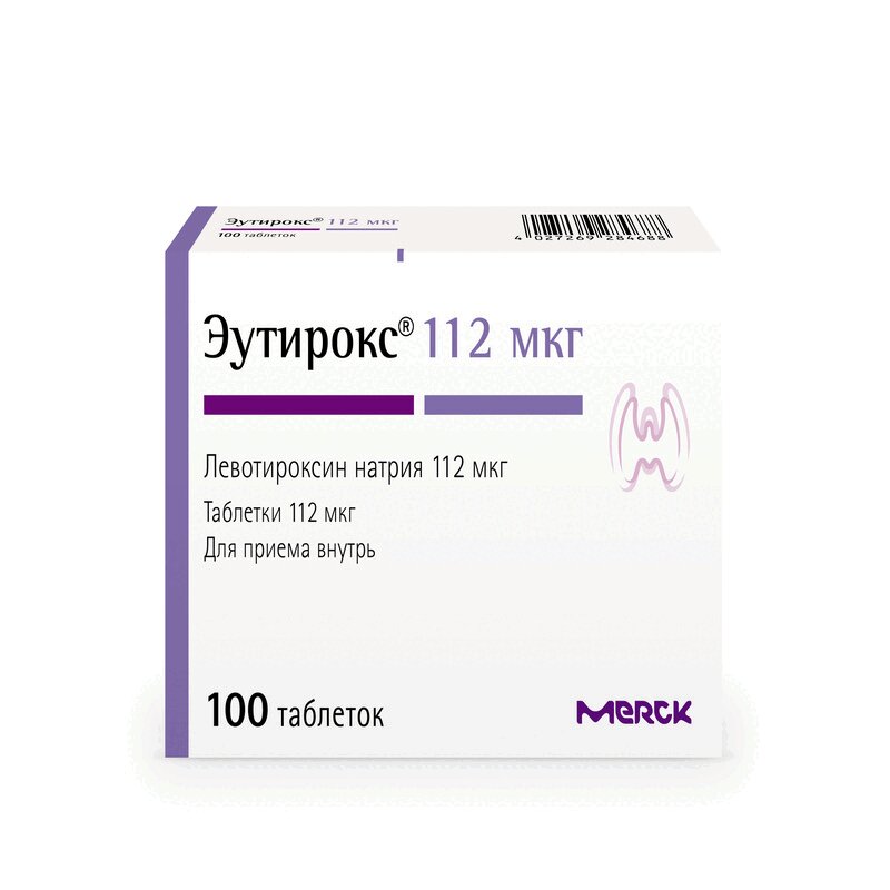 Изображение товара Эутирокс 112 мкг таблетки 100 шт
