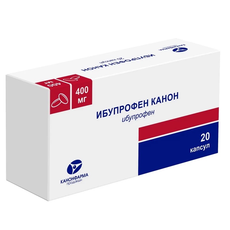 Изображение товара Ибупрофен Канон капсулы 400 мг 20 шт