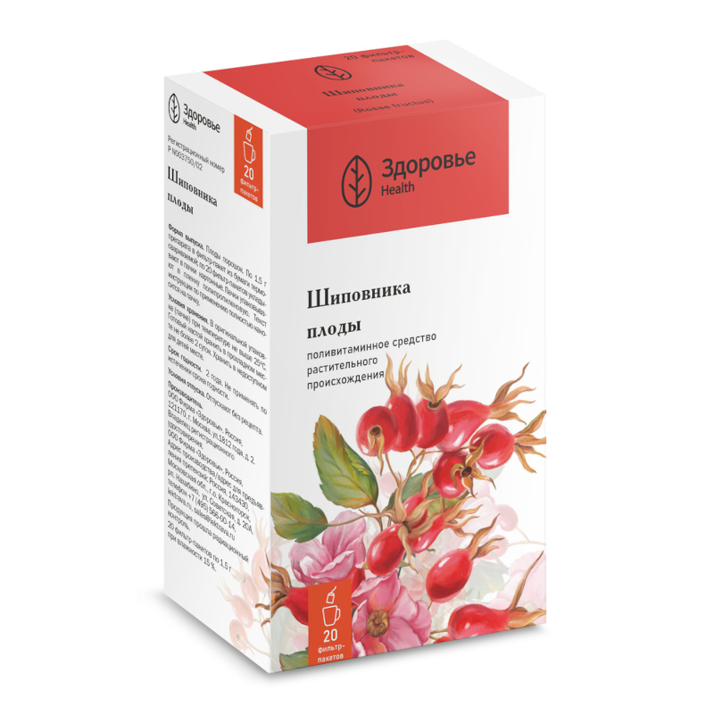 Изображение товара Шиповника плоды фильтр-пакеты 2 г 20 шт