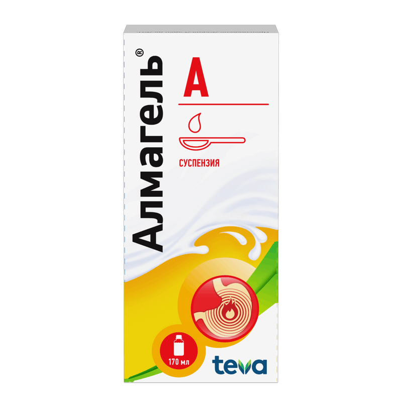 Изображение товара Алмагель А суспензия для приема внутрь 170 мл