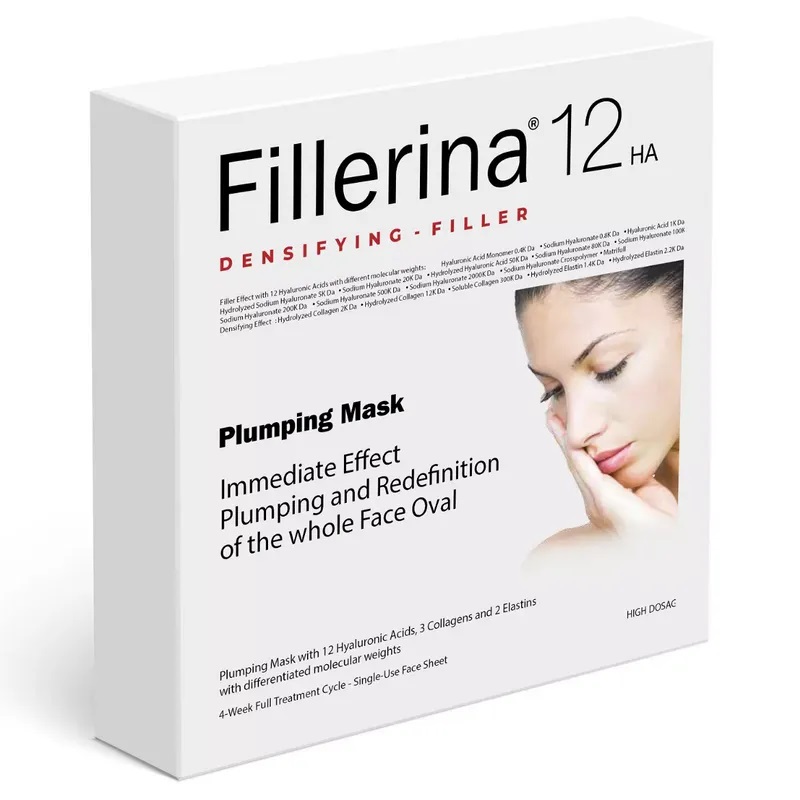 Филлерина Плампин Маск Маска тканевая для лица 25 мл 4 шт dizao маска для лица и v лифтинг подбородка collagen peptide для самой энергичной 1 0