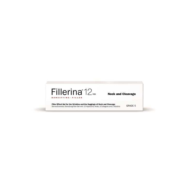 Филлерина 12HA Уровень 5 Гель с эффектом филлера для коррекции морщин в области шеи и декольте 30 мл