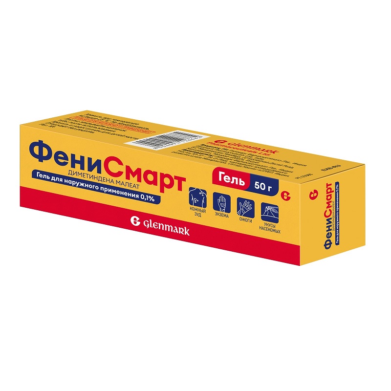 

Фенисмарт 0,1% гель для наружного применения 50 г
