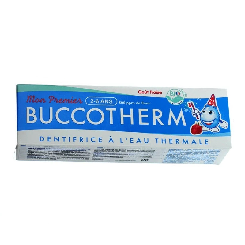 Буккотерм Зубная гель-паста дет.с термальной водой с 2-6лет Клубника 50 мл