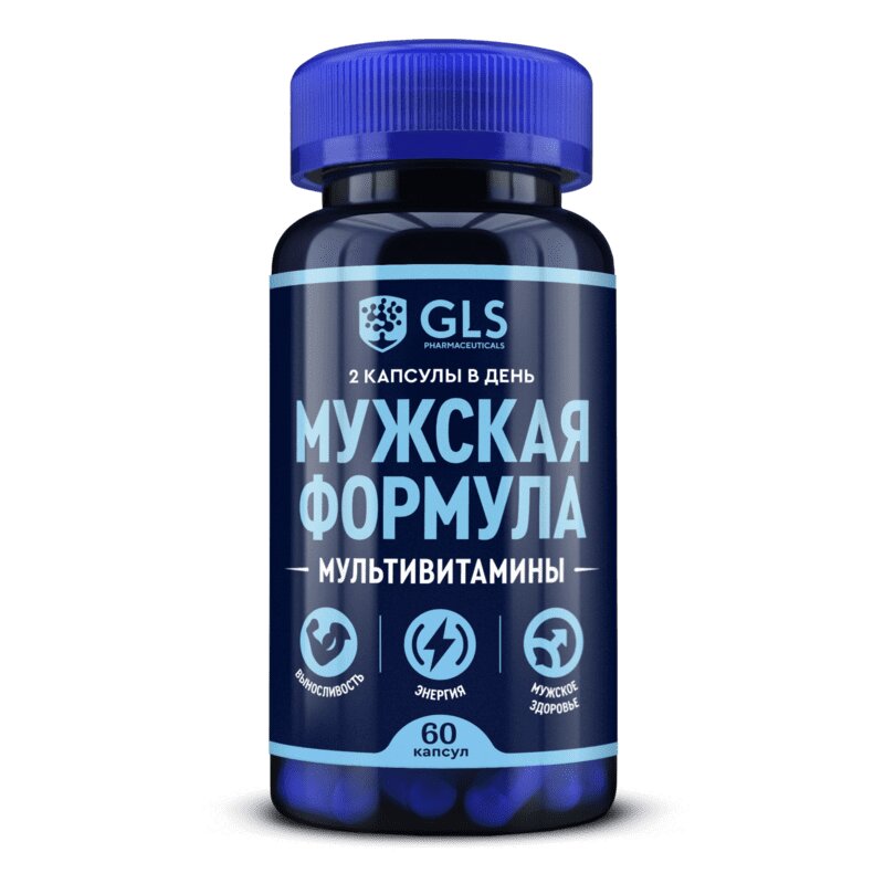 

GLS Pharmaceuticals Мужская формула мультивитамины капсулы 60 шт