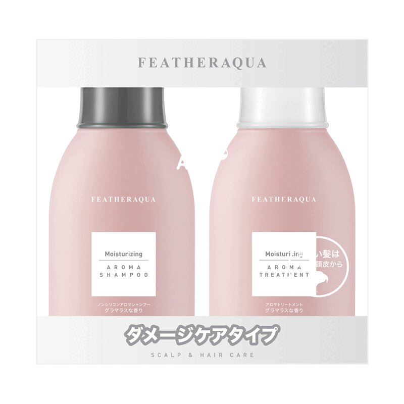 Изображение товара Увлажняющий шампунь и кондиционер Featheraqua Plant 80 мл + 80 г для поврежденных волос