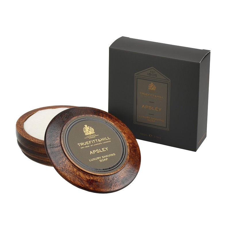 Изображение товара Люкс-мыло для бритья Truefitt & Hill Apsley 99 г в деревянной чаше
