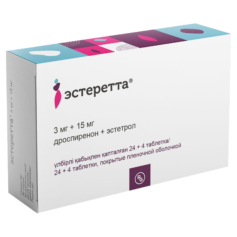 Изображение товара Эстеретта 3 мг+15 мг таблетки 28 шт для пероральной контрацепции