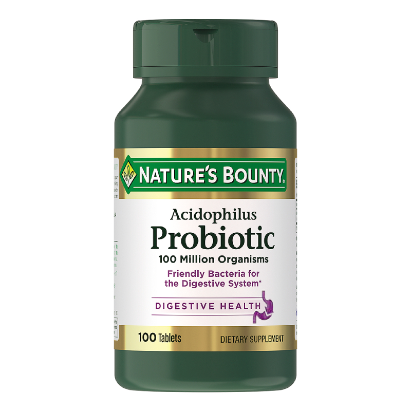 

Nature's Bounty Ацидофилус Пробиотик 200 мг таблетки 100 шт
