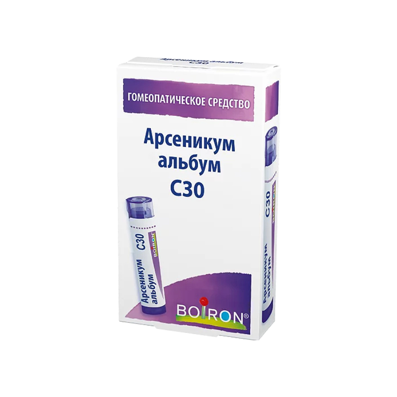 

Арсеникум альбум С30 гранулы гомеопатические 4 г