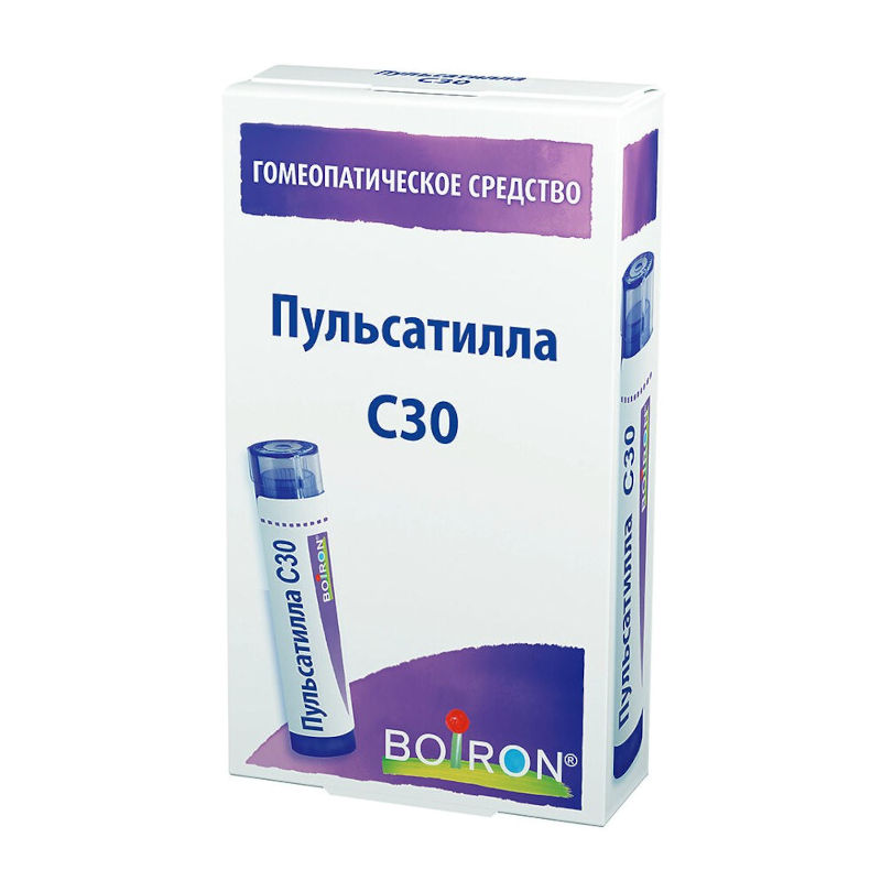 

Пульсатилла С30 гранулы гомеопатические 4 г